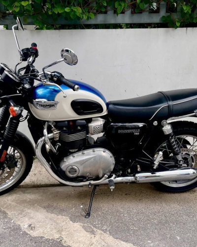 [T6/2026] Triumph T100 2019 màu Agean Blue/Fusion White