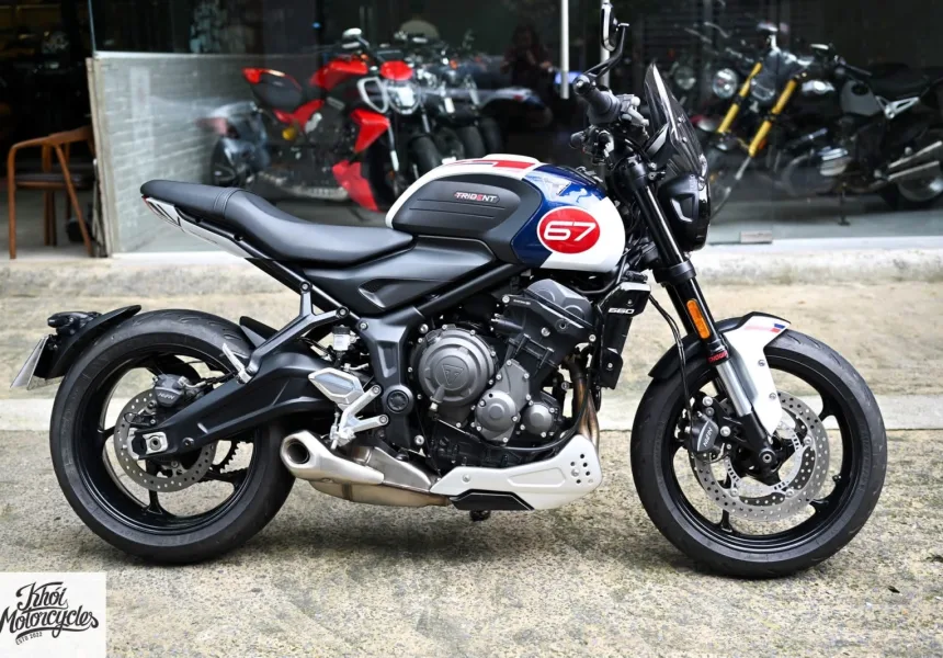Triumph Trident Tribute 660cc 2024 odo lướt 4k km