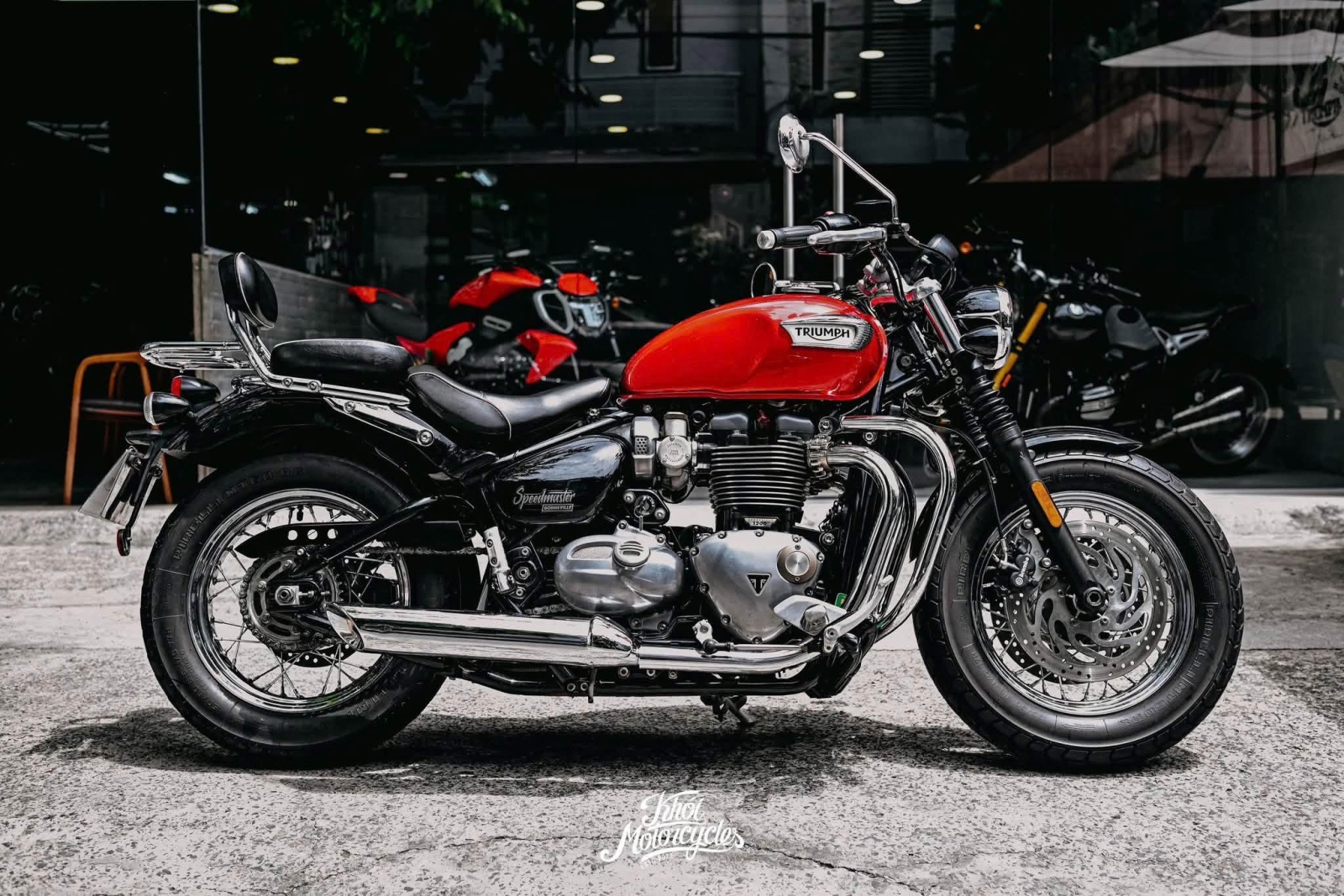 Triumph Speedmaster 1200cc 2019 Cranberry Red odo 21k km