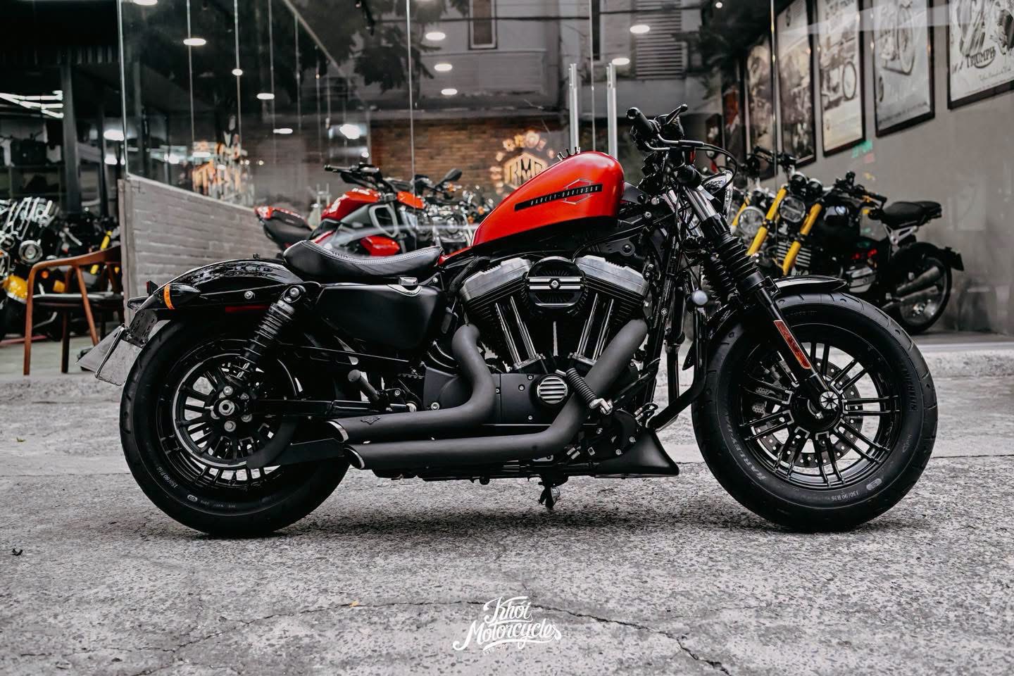 Harley Davidson 48 2020 Wicked Red Denim odo 7k miles